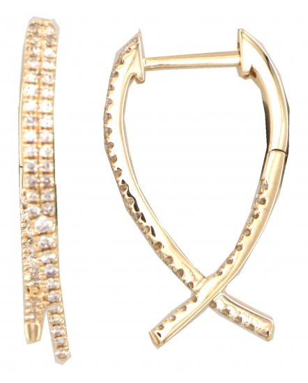 INSIDE OUTSIDE DIAMOND HOOPS (TE2214)