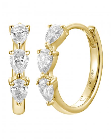 PEAR DIAMOND HUGGIES (TE2225)