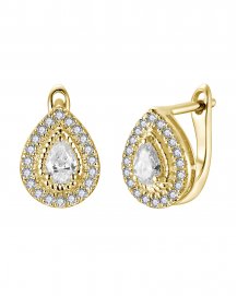 PEAR DIAMOND EARRINGS (TE2233)