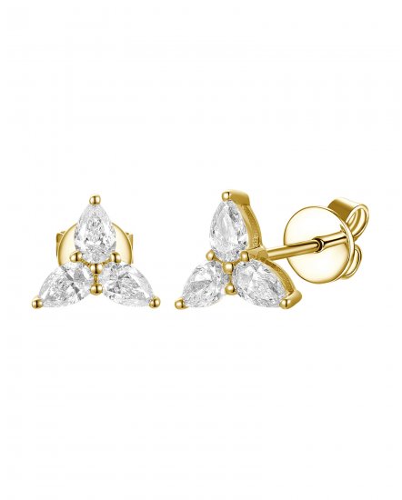 PEAR DIAMOND STUDS (TE2235)