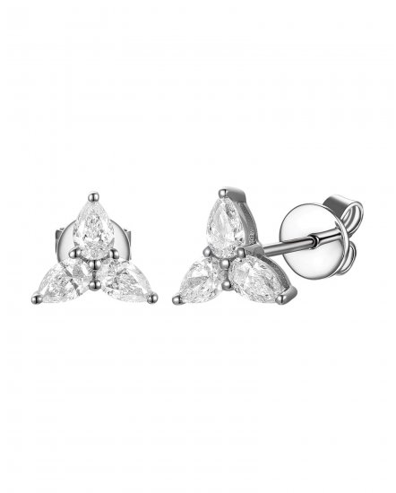 PEAR DIAMOND STUDS (TE2235)