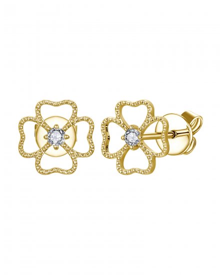 FLORAL STYLE DIAMOND STUDS (TE2237)