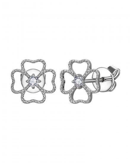 FLORAL STYLE DIAMOND STUDS (TE2237)