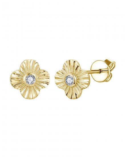 CLOVER STYLE DIAMOND STUDS (TE2239)