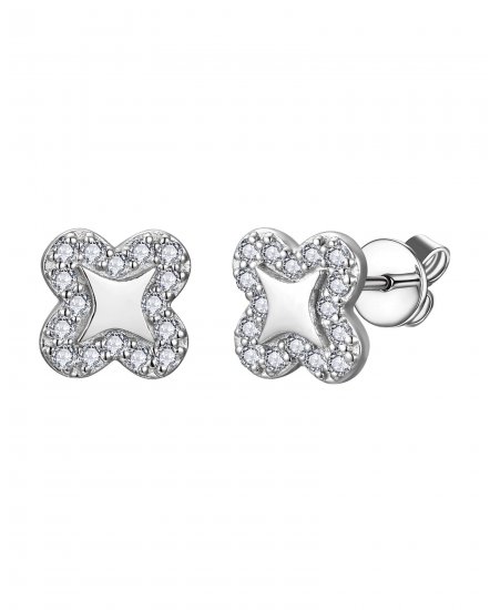 CLOVER STYLE DIAMOND STUDS (TE2242)