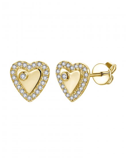 HEART SHAPE DIAMOND STUDS (TE2246)