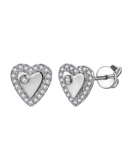 HEART SHAPE DIAMOND STUDS (TE2246)