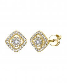 CLOVER STYLE DIAMOND STUDS (TE2247)