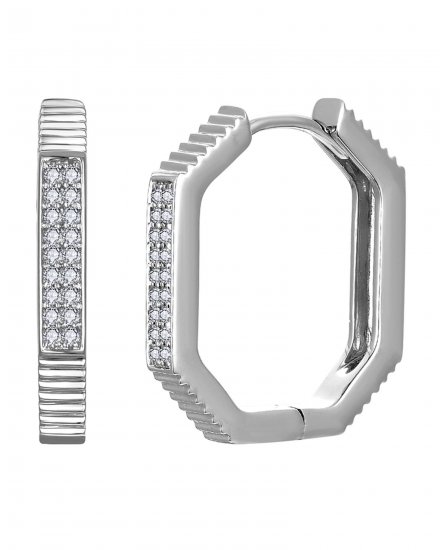 OCTAGON STYLE DIAMOND HUGGIES (TE2251)