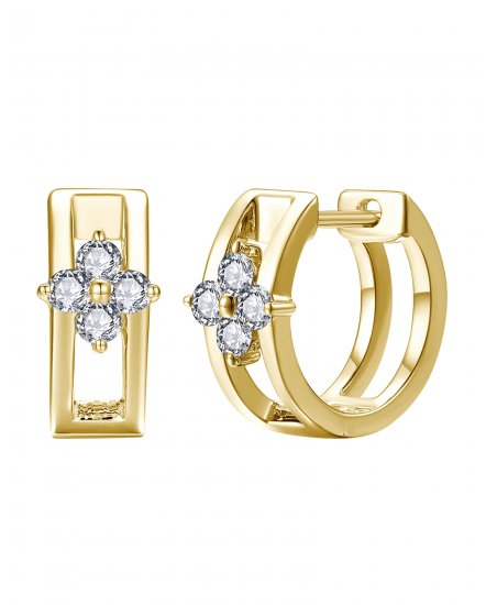 CLOVER STYLE DIAMOND HUGGIES (TE2253)