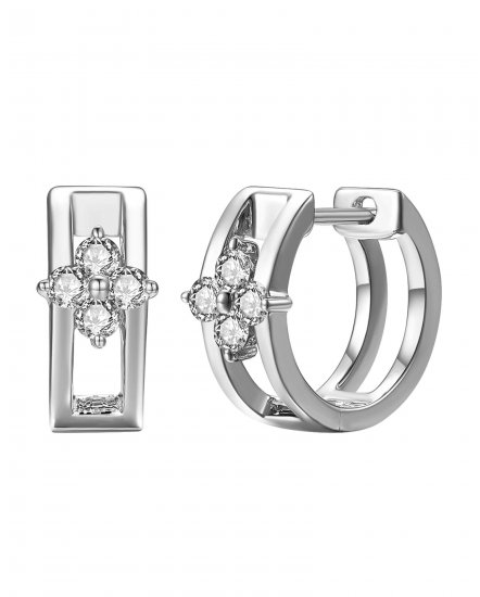 CLOVER STYLE DIAMOND HUGGIES (TE2253)