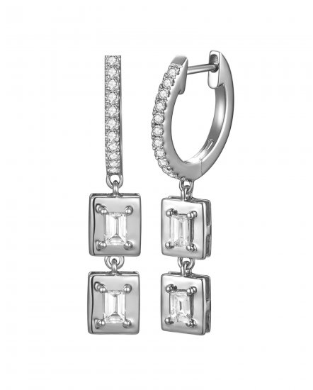 BAGUETTE DIAMOND DANGLING (TE2256)