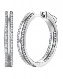 INSIDE OUTSIDE DIAMOND HOOPS (TE2278)