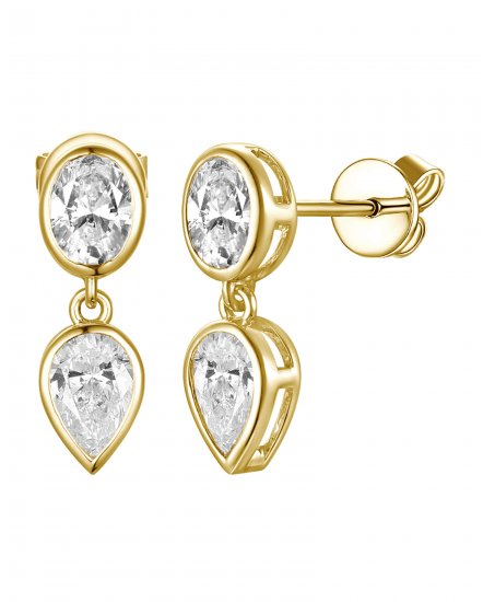 OVAL DIAMOND STUDS (TE2393)