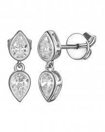 PEAR DIAMOND STUDS (TE2433)