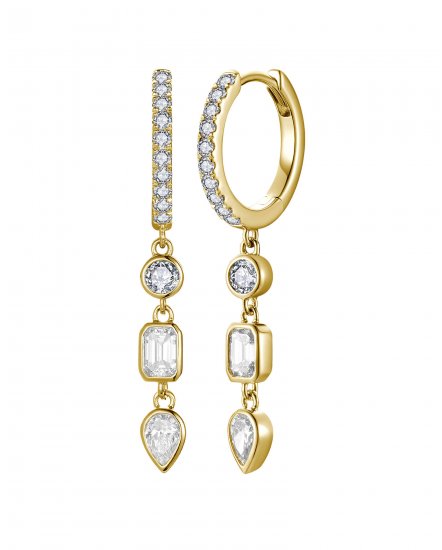 PEAR SHAPE DIAMOND DANGLING (TE2436)