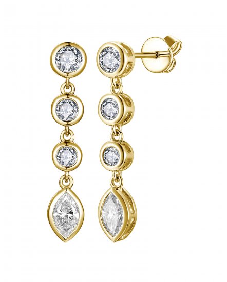MARQUISE DIAMOND DANGLING (TE2437)