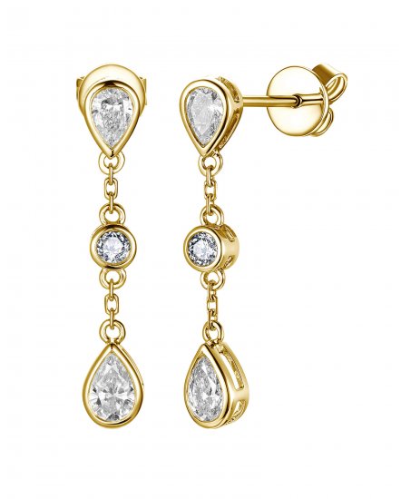PEAR DIAMOND DANGLING (TE2438)
