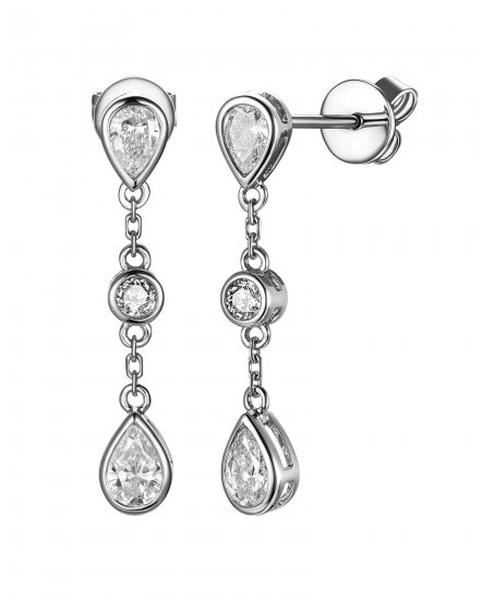 PEAR DIAMOND DANGLING (TE2438)