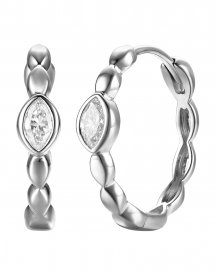 MARQUISE DIAMOND HOOPS (TE2451)
