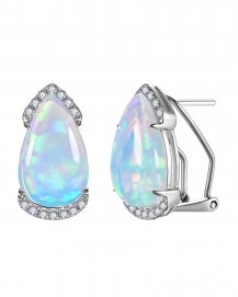 PEAR OPAL DIAMOND OMEGA BACK (TE2461)