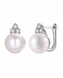 PEARL DIAMOND EARRINGS (TE2471)