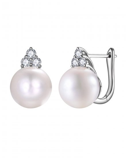 PEARL DIAMOND EARRINGS (TE2471)