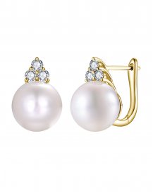 PEARL DIAMOND EARRINGS (TE2471)