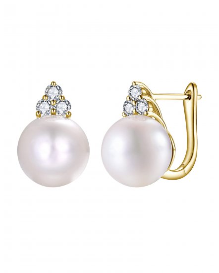 PEARL DIAMOND EARRINGS (TE2471)