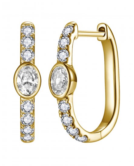 OVAL DIAMOND HOOPS (TE2484)