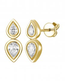 PEAR DIAMOND STUDS (TE2507)