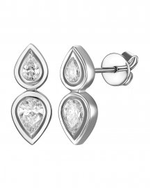PEAR DIAMOND STUDS (TE2507)