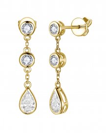 PEAR DIAMOND DANGLING (TE2510)