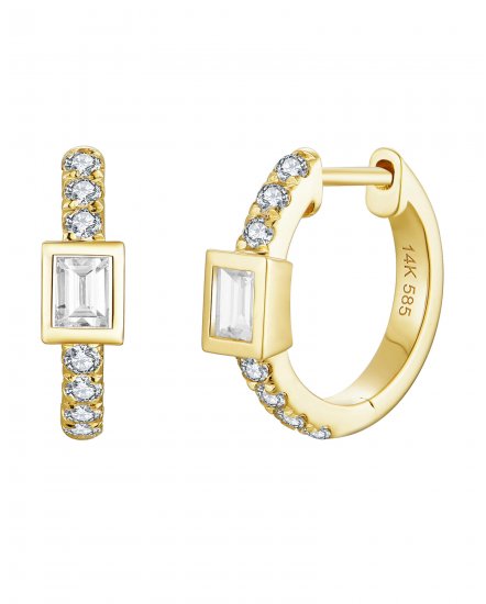 BAGUETTE DIAMOND HUGGIES (TE2523)