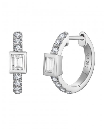 BAGUETTE DIAMOND HUGGIES (TE2523)