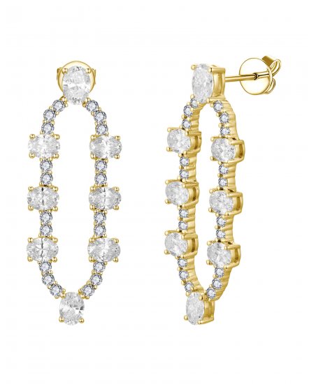 OVAL DIAMOND DANGLING (TE2556)