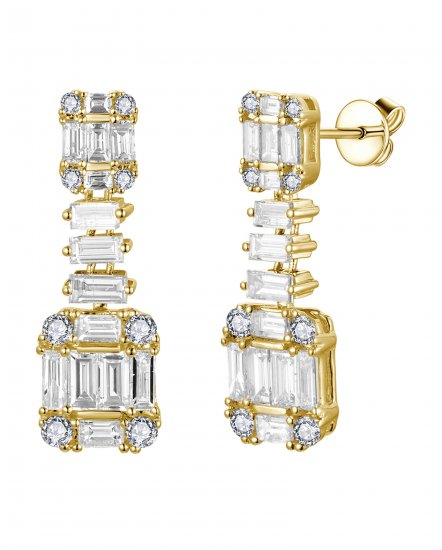 BAGUETTE DIAMOND DANGLING (TE2559)