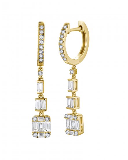 BAGUETTE DIAMOND DANGLING (TE2560)