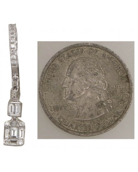 BAGUETTE DIAMOND DANGLING (TE2560)