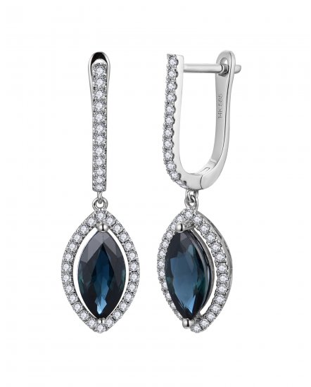MARQUISE SAPPHIRE DIAMOND DANGLING (TE2561)