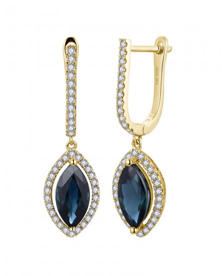 MARQUISE SAPPHIRE DIAMOND DANGLING (TE2561)