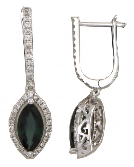 MARQUISE SAPPHIRE DIAMOND DANGLING (TE2561)