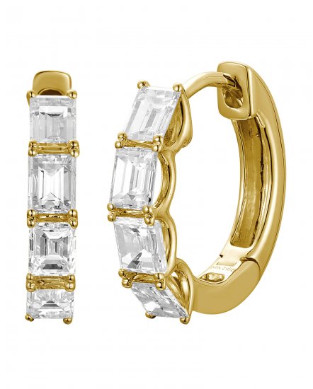 BAGUETTE DIAMOND HUGGIES (TE2574)