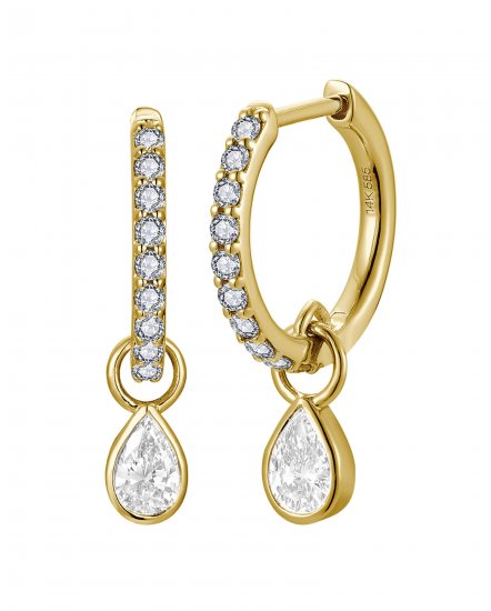 PEAR SHAPE DIAMOND DANGLING (TE2575)