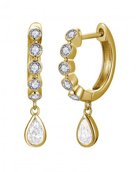 PEAR SHAPE DIAMOND DANGLING (TE2578)
