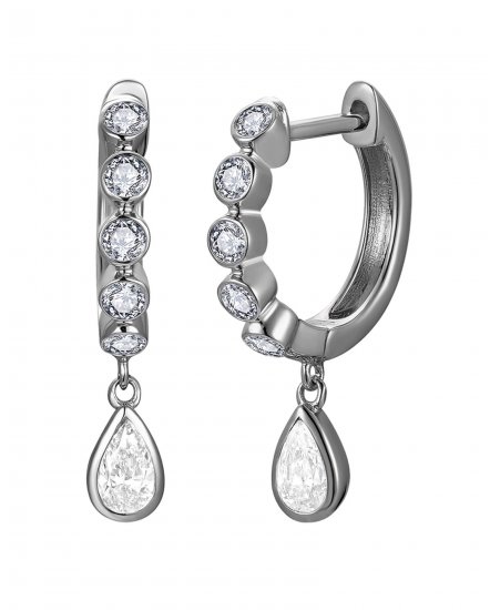 PEAR SHAPE DIAMOND DANGLING (TE2578)