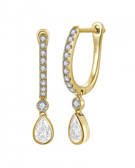 PEAR SHAPE DIAMOND DANGLING (TE2585)