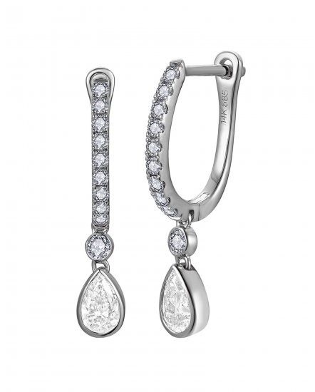PEAR SHAPE DIAMOND DANGLING (TE2585)