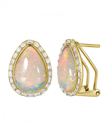 PEAR OPAL DIAMOND OMEGA BACK (TE2600C)