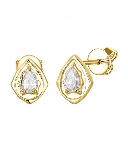 PEAR SHAPE DIAMOND STUDS (TE2604)